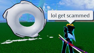 I Stole A Scammers Dough Fruit, He Got So Mad.. Blox Fruits