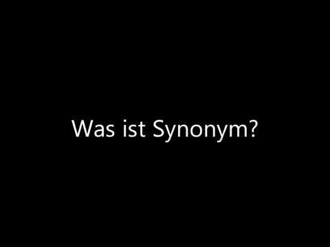 Video: Was bedeutet Synonym?