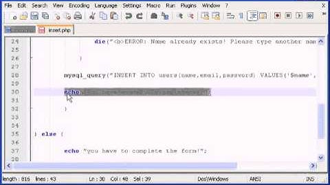 PHP & MySQL Confirm Password