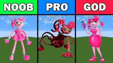 NOOB VS PRO VS HACKER Minecraft Pixel Art - Mommy Long Legs