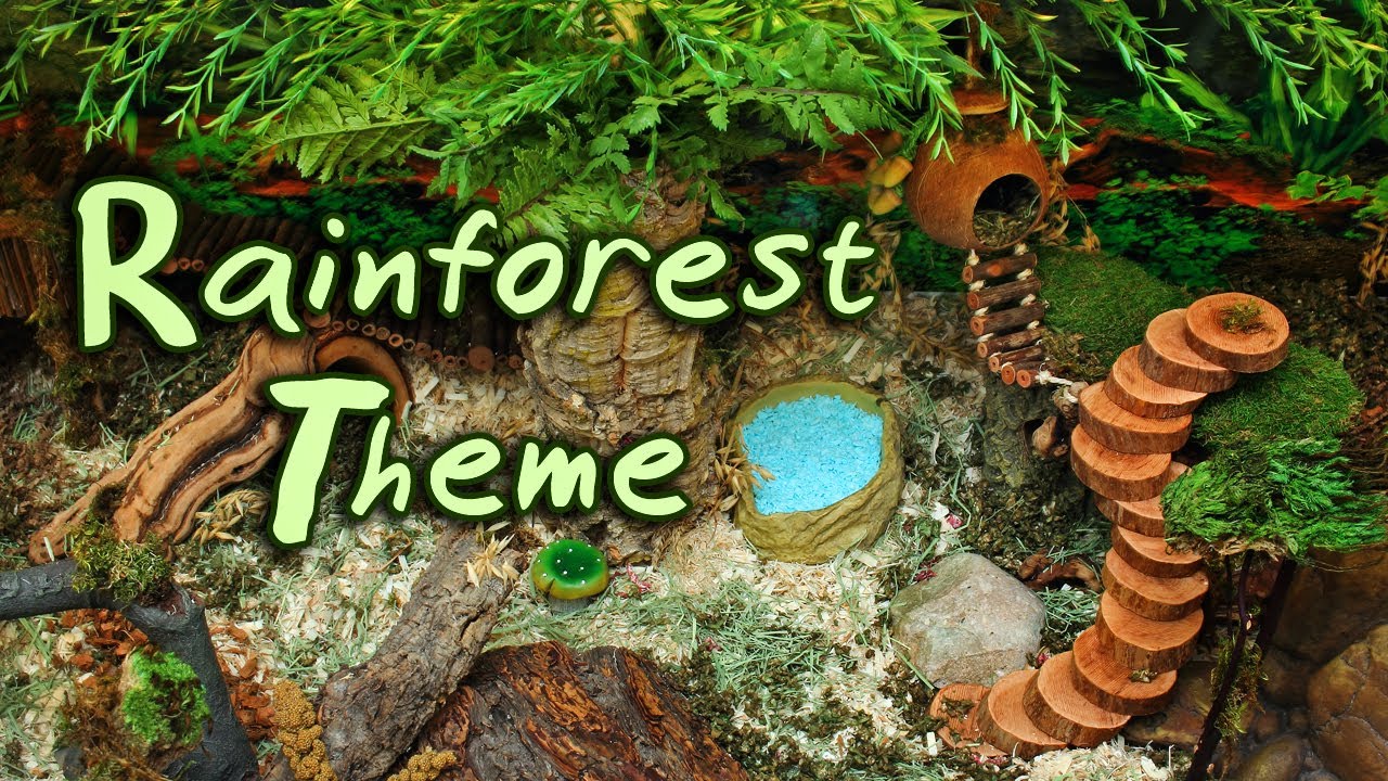 🌿RAINFOREST Hamster Cage Theme! (New 