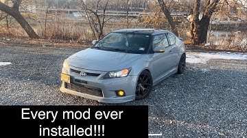 EVERY modification I’ve done to my 2011 Scion tC