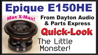 Epique E150HE Mini-Monster Subwoofer - a Quick Look