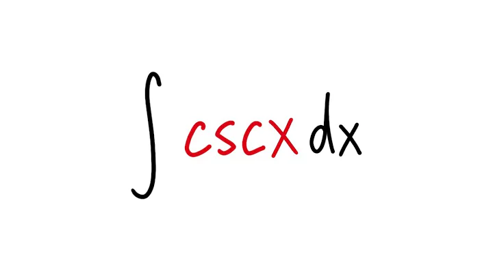 integral of csc(x), the standard result, calculus 2 tutorial