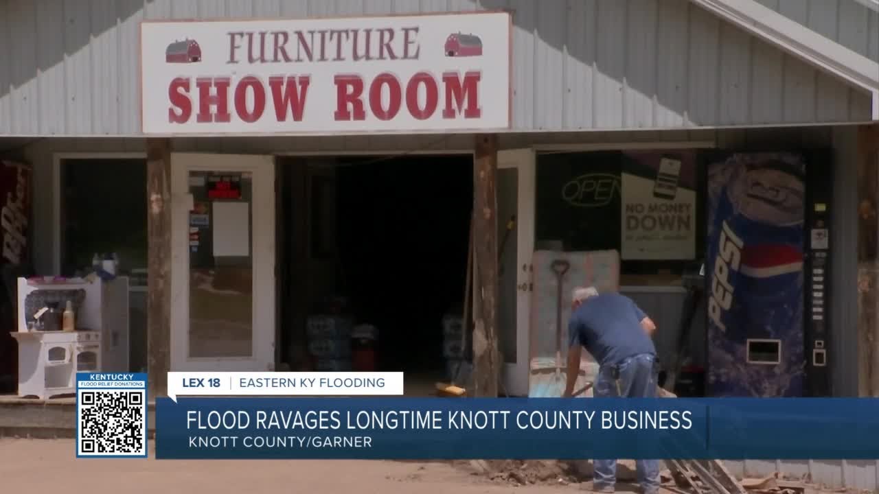 Flood ravages longtime Knott County business