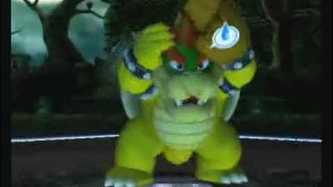 Mario Super Sluggers Luigi mansion Mario fireballs vs Bowser Monster part 2