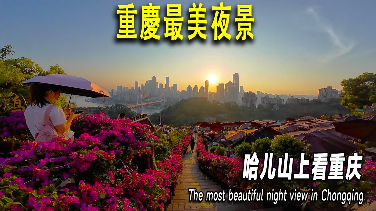 到“哈兒山”（傻子山）看重慶高樓林立夜景，一面普通的山坡擠滿了餐館茶吧酒吧，人們在這裏看夕陽欣賞重慶最美夜景。龍門浩老街，民國風格十足。汽車站附近嘈雜，小販深夜仍然在街頭堅持著。Chongqing