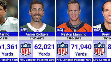 De langste passing yards in de NFL-carrière: leiders aller tijden 🏈🔥