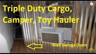 Cargo, Toy Hauler, Camper triple duty stealth trailer conversion. Stealth Cargo Trailer Conversion. by Assistant Prepper 795 views 2 years ago 2 minutes, 59 seconds