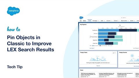 Pin Objects in Classic to Improve LEX Search Results | Salesforce