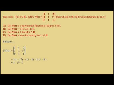 DETERMINANT | CSIR-NET