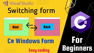 How to Switching between two windows form | C#.net| Visual Studio | Imesh lk
