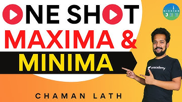 Maxima and Minima in One Shot | JEE Maths | Mission JEE | Chaman Lath