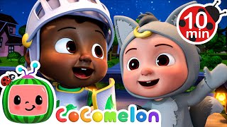 best friend halloween trick treat cody friends sing cocomelon
