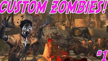 "RUNNING ZOMBIES!" Custom Zombies "COUNTRY" PART 1 - (CoD WaW Custom Zombies)