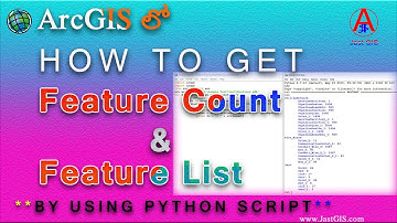 How to Get feature count in ArcGIS|Get feature count by using Arcpy|Feature count|By JastGIS