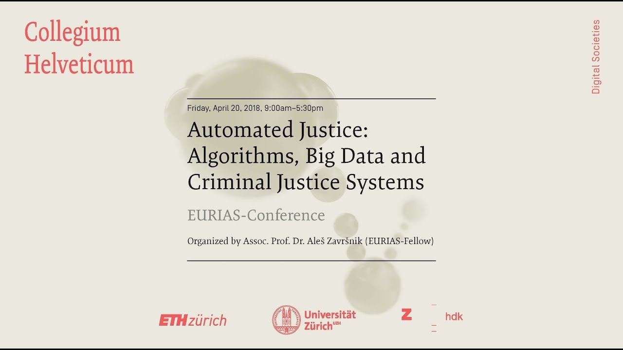 Aleš Završnik: Automated Justice: Introduction