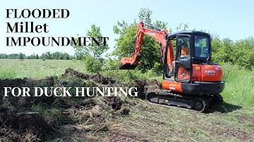 Building a flooded millet impoundment