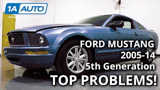 Top 5 Problems Ford Mustang Coupe 5th Generation 200514