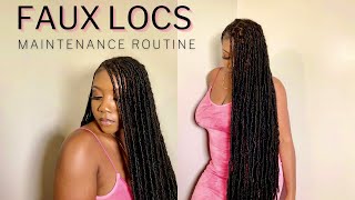 FAUX LOCS MAINTENANCE ROUTINE | CARE TIPS FOR SOFT LOCS