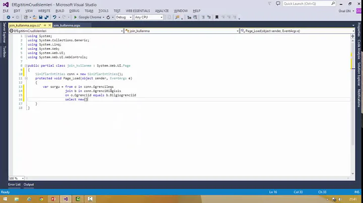 22)Entity Framework - Inner Join