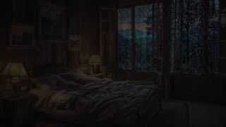 Relaxing with Rain Sound by the River  Nighttime Serenity  This Sound Brings Good Sleep For You