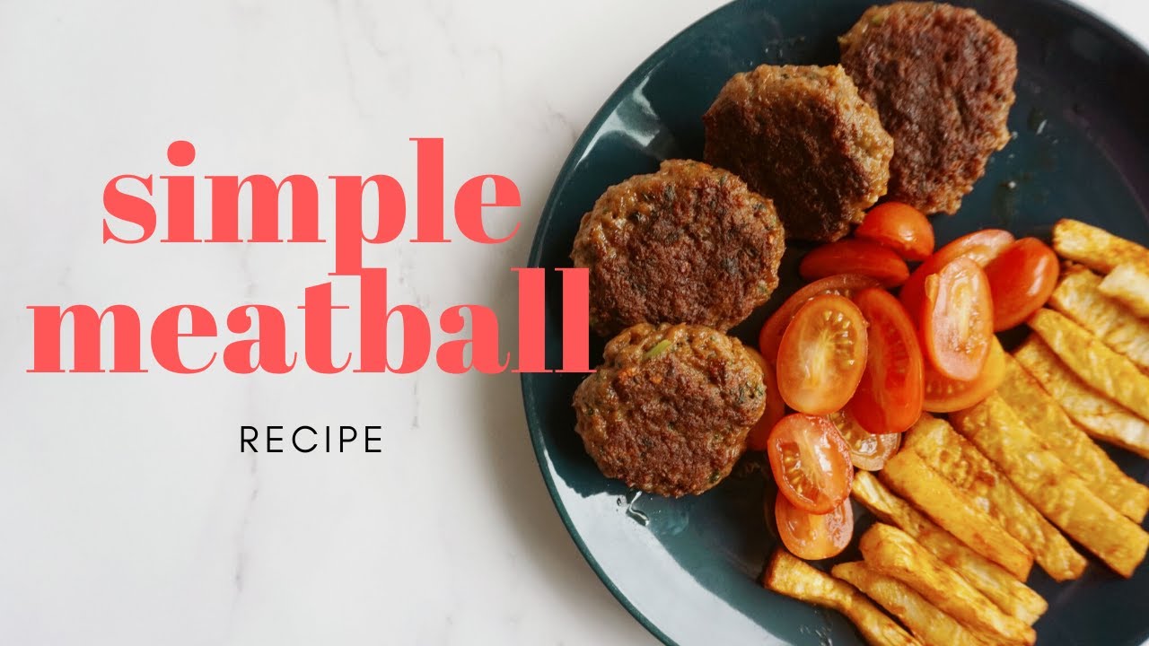 SIMPLE MEATBALL RECIPE - Turkish style meatballs - YouTube