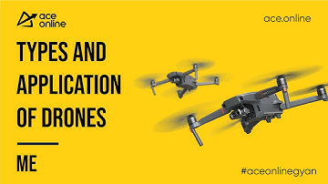 A Glimpse into the Types of Drones Based on Their Application  | 1 Minute Gyan | ACE Online