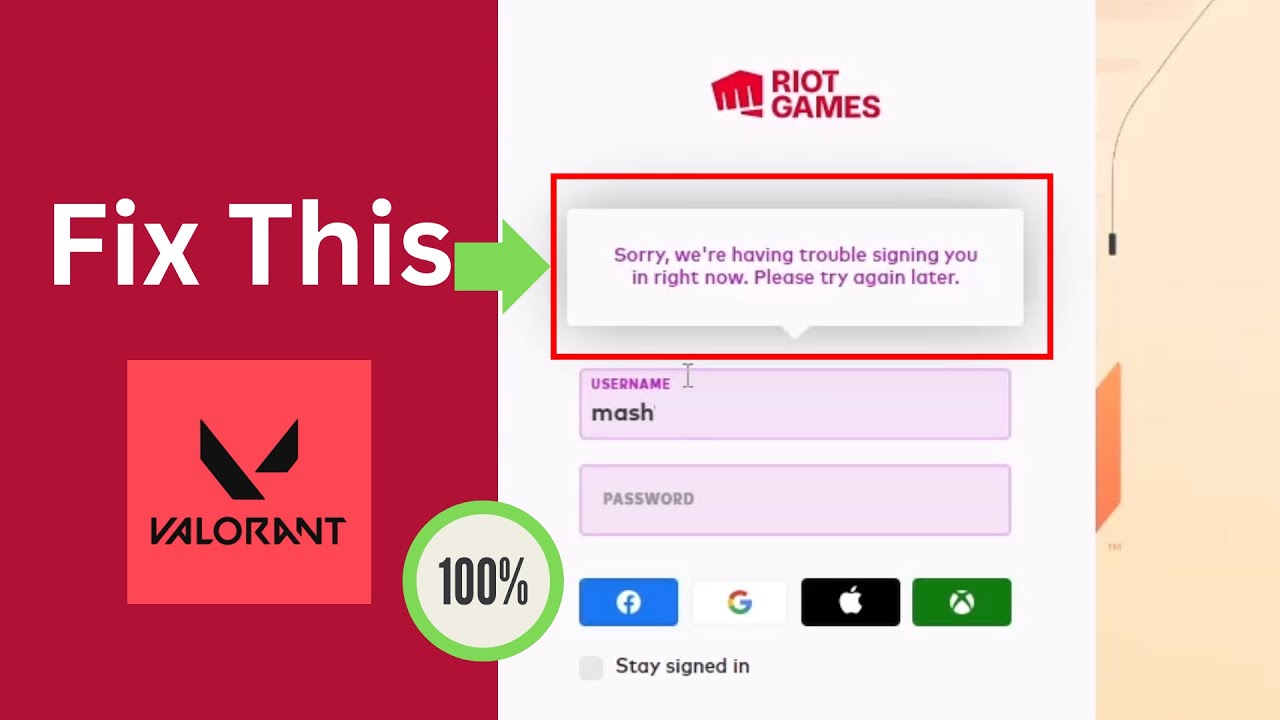 Fix your login credentials don't match an account in our system valorant,league  of legends 