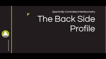 Front & Back Surface Measurement of a Plate using Spectrally Controlled Interferometry (SCI)
