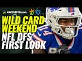 NFL DFS First Look Wild Card Weekend DraftKings, Yahoo, FanDuel  Fantasy Picks | NFL Strategy Show