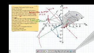 FORM2: TRANSFORMATIONS : LESSON 4 (KCSE 2006 PP1 NO.18 REFLECTION, ROTATION AND CONGRUENCE)