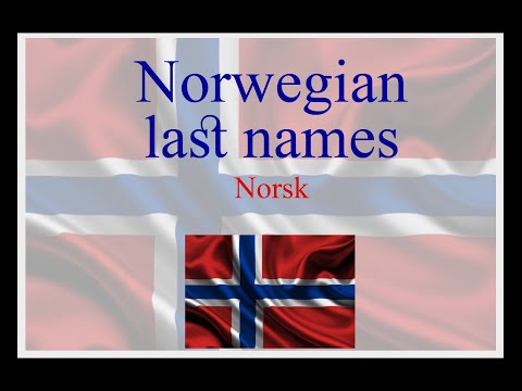 Norwegian last names norske etternavn