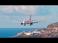 14MIN of Beautiful Morning LANDINGS at Madeira Airport