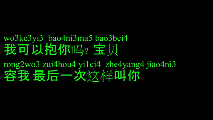 -    wo ke yi bao ni ma - Zhang HuiMei wo3ke3yi3 bao4ni3ma)