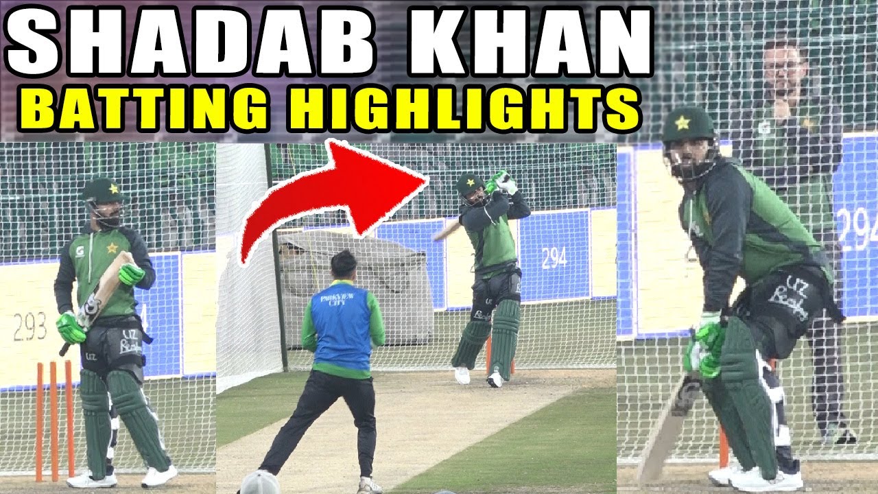 Best All Rounder Shadab Khan on Fire ... Net Practice at Gaddafi Stadium