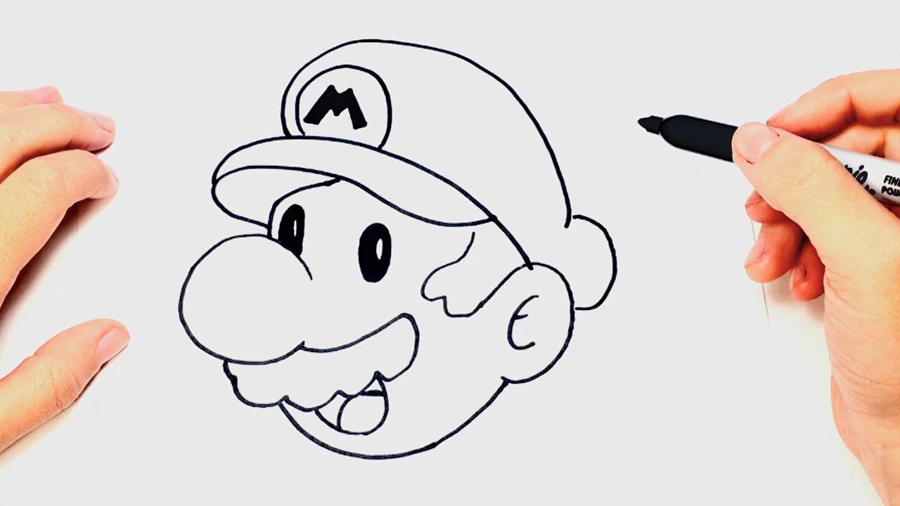 Cómo Dibujar A Mario Bros Tutorial De Dibujo Fácil De Mario Bros