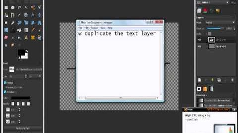 How To Do Wind Text Effect In Gimp (Part 1)