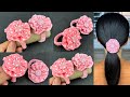 DIY Scrunchies . How to make Easy Fabric Scrunchies . Hair Accessories.