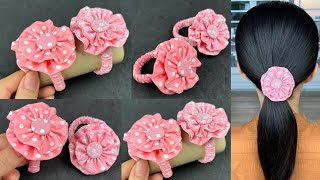 DIY Scrunchies . How to make Easy Fabric Scrunchies . Hair Accessories.