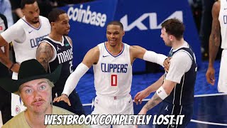 Westbrook gone CRAZY! Reaction to Los Angeles Clippers vs Dallas Mavericks Game 3 Full Highlights