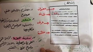 كتابة موضوع التعبير - توجيهي