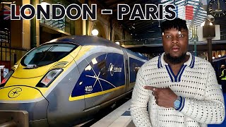 First time travelling on  the eurostar train from London to Paris, France (standard premier class)