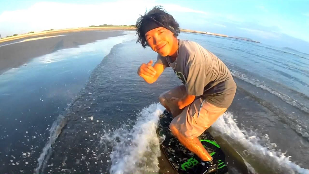 DB　SKIM 島根　クルー　新舞子　フラットスキム　オフトレ　オーリー　キック　フリップ　Kick　Flat　Land　Ollie JAPAN AWESOME　　基礎