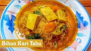 Curry Tofu Noodle Soup Recipe I Quick and Easy Recipes I Resep Bihun Kari Tahu I Vegetarian