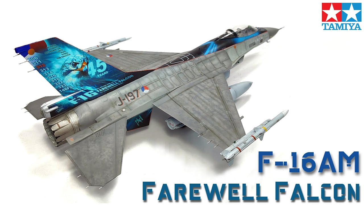 F-16AM Farewell Falcon Full Build - Final R.Netherlands  Air Force F-16 - 1/32 Tamiya