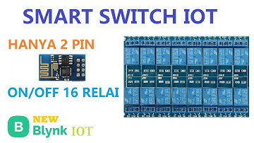 How to make smart switch 16CH Relay ESP8266 | Only use 2 pins ESP-01 | Project Blynk IOT @herukentofficial