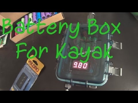 waterproof lightweight battery box for kayak fishing - youtube