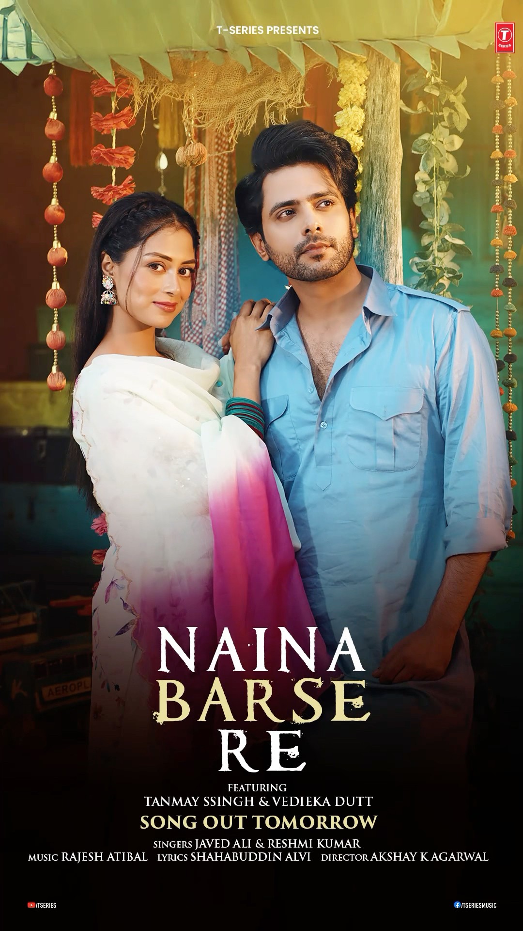 Naina Barse Re (Teaser): Javed Ali | Reshmi Kumar | Tanmay Ssingh, Vedika Dutt | Releasing Tomorrow