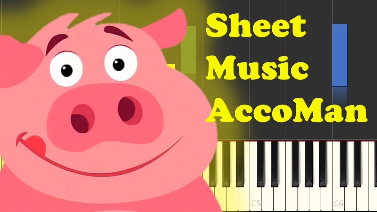 🎼 Super Simple Songs – The Animals On The Farm | Easy Piano Sheet Music